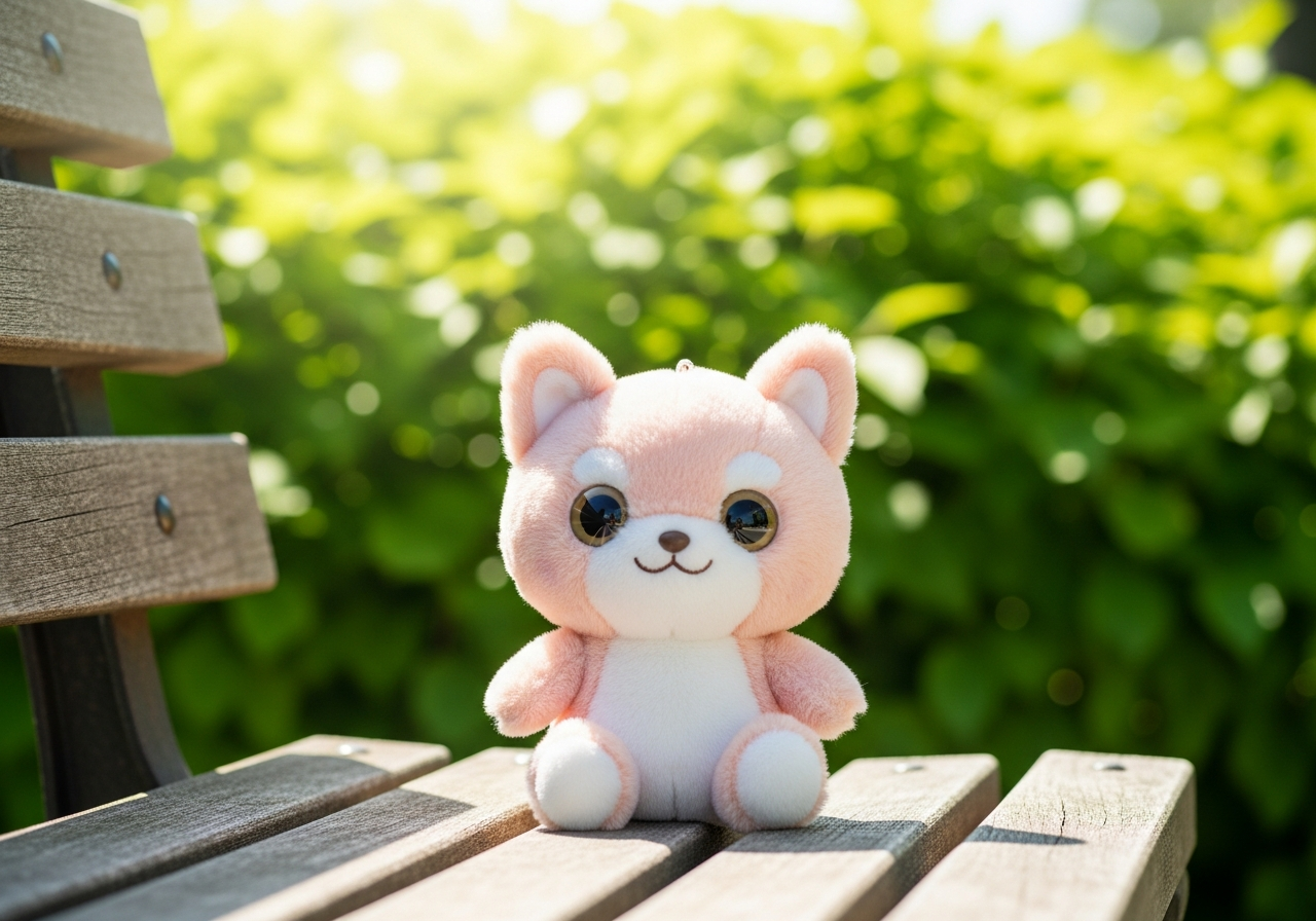 公園でのぬい撮りシーン